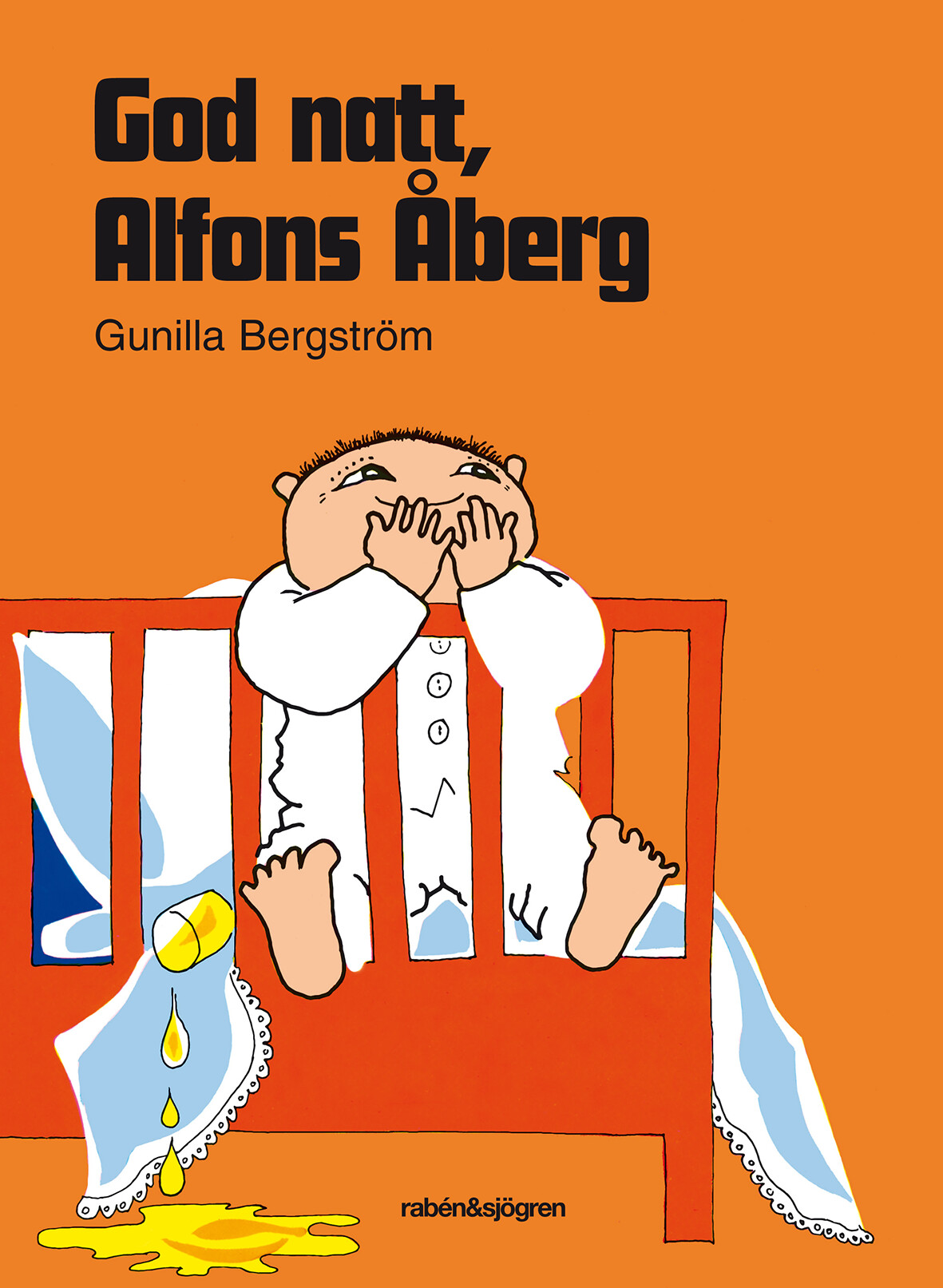 Omslag: God natt, Alfons Åberg — Rabén & Sjögren