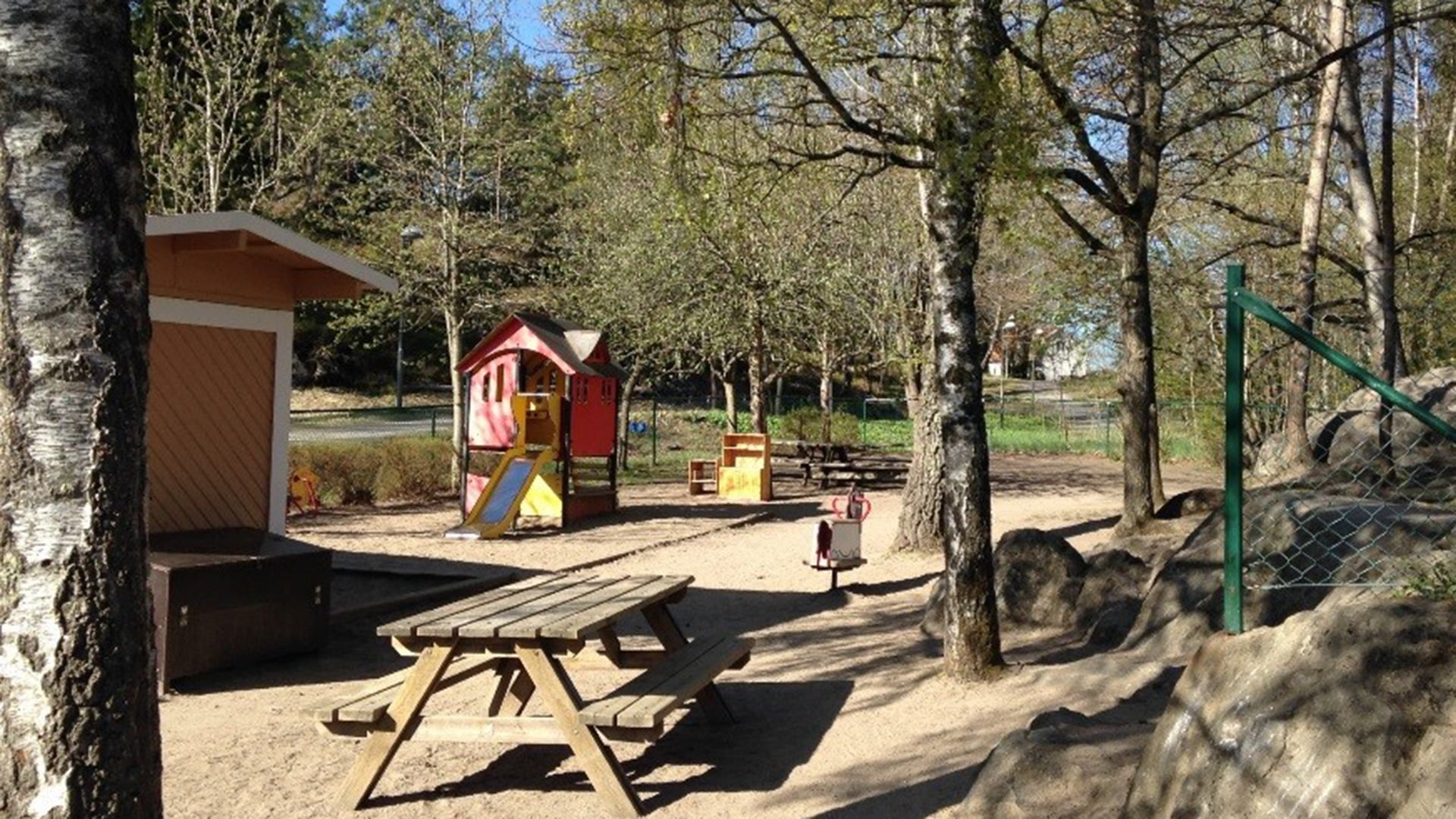 Förskolan Skogsstjärnans naturgård.