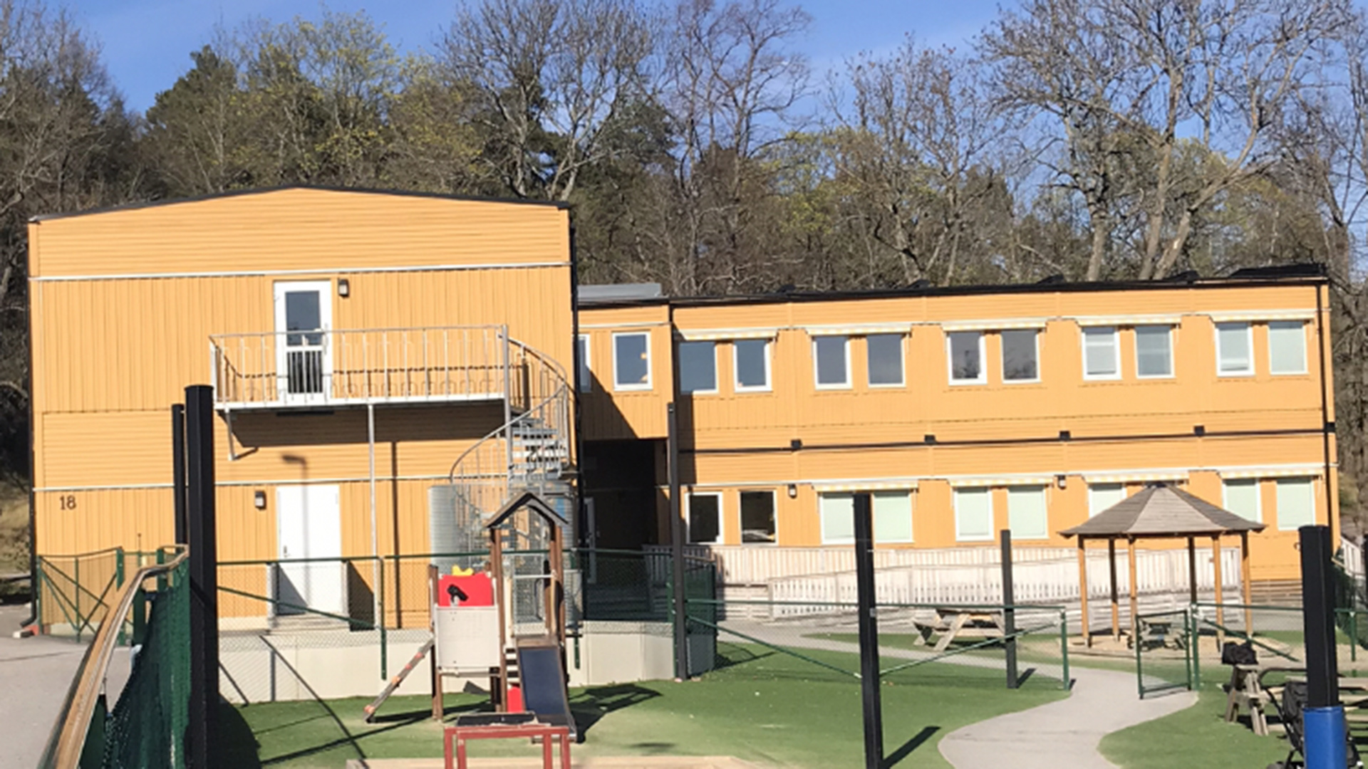 Förskolan Kullerbyttan på Svärdlångsvägen 18.